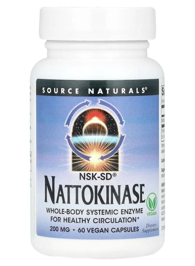 NSK-SD® Nattokinase  200 mg 60 Vegan Capsules