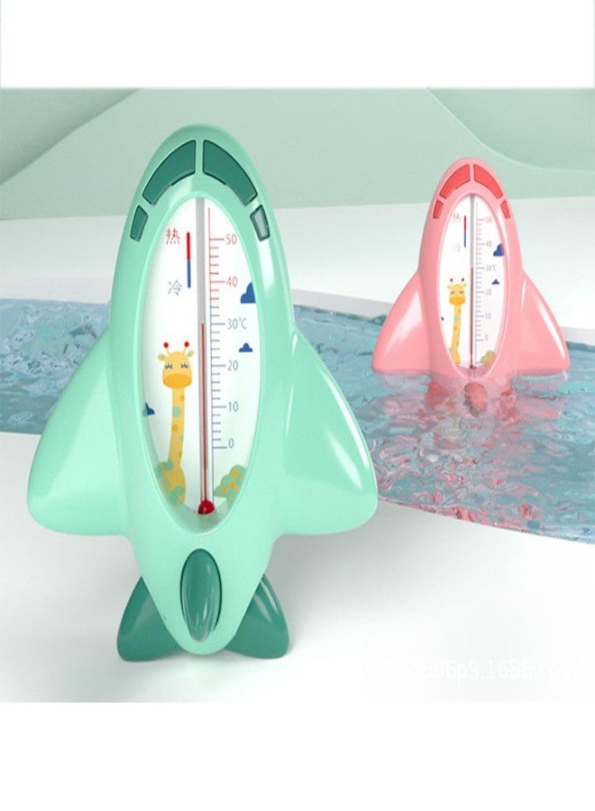 SHOWERORO 2pcs Bathing Water Thermometer for Newborns, Adorable Rose-Colored Water Temperature Sensor for Tub, Waterproof Bath Temperature Gauge for Safety - Image 3
