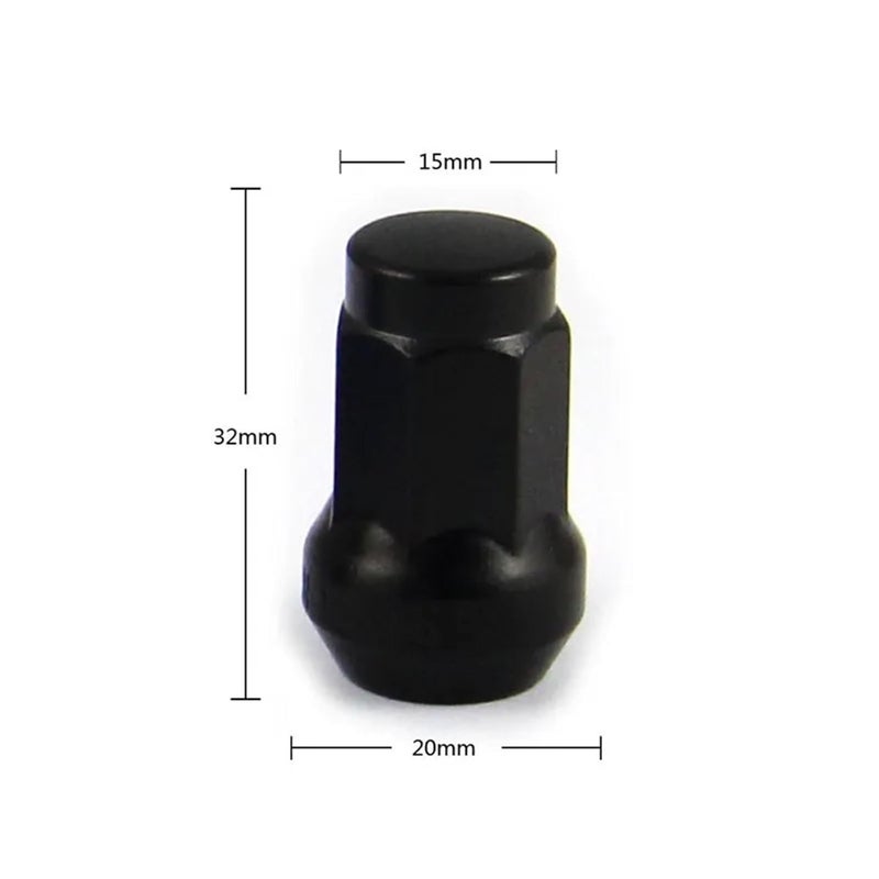 Chrome M12x1 25 Wheel Lug Nuts 20pcs 32mm Composite Steel Car Rims Lug Bolts - Image 4