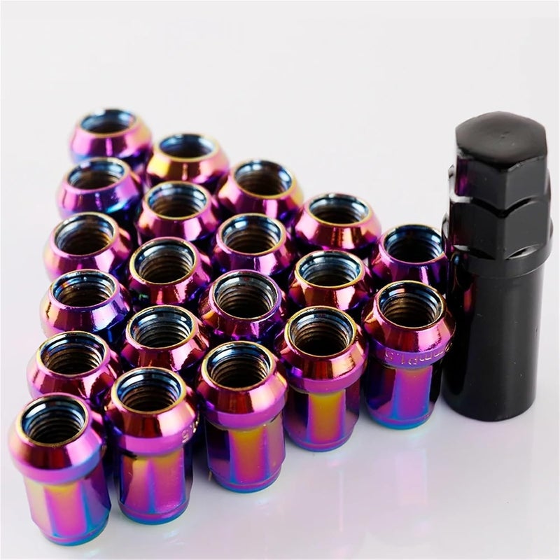 Chrome M12x1 25 Wheel Lug Nuts 20pcs 32mm Composite Steel Car Rims Lug Bolts - Image 3