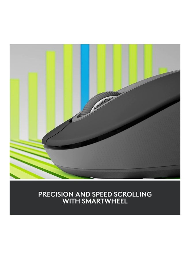Logitech Signature M650 Wireless Mouse, For Small to Medium Sized Hands, Silent Clicks, 5 Buttons, Bluetooth, Multi-Device Compatibility, 400 DPI Nominal Value, 10m Range Black - Image 3