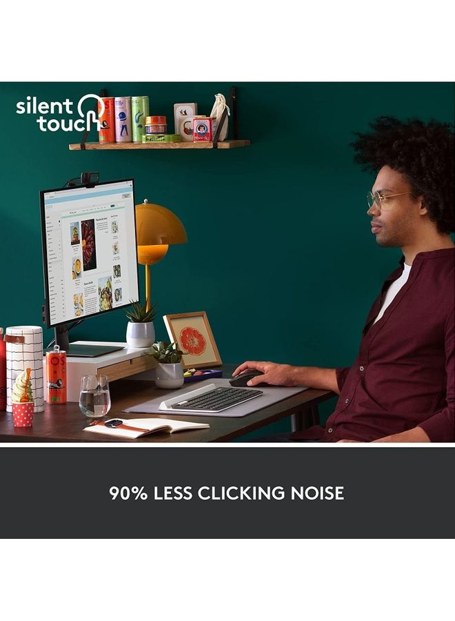 Logitech Signature M650 Wireless Mouse, For Small to Medium Sized Hands, Silent Clicks, 5 Buttons, Bluetooth, Multi-Device Compatibility, 400 DPI Nominal Value, 10m Range Black - Image 5