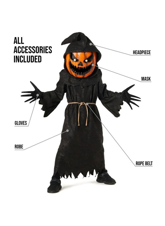 MORPH زي مورتف لقرع الجحيم للأطفال - زي شبح مخيف للأولاد والبنات - ملابس عيد الهالوين، 12-14 سنة - Image 2