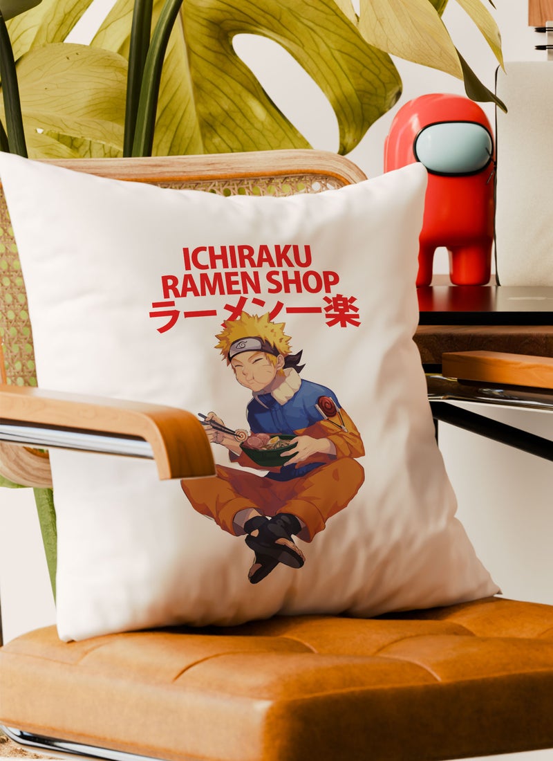 LOUD UNIVERSE Naruto Jar Naruto Ramen Couch Cushion Ichiraku Ramen Shop Decorative Cushion Naruto: Shippuden Naruto eating Ramen-Naruto Uzumaki - Image 4