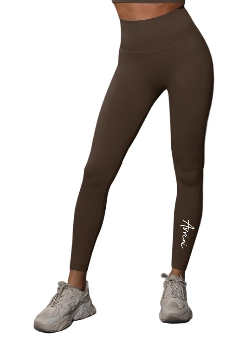 Avrini Avrini Yoga Pants Athleisure High Waist Leggings Sport Pants Seamless Tummy Control  Slim Stretchable Tights Compression Fitness Gym for Women  - Image 2
