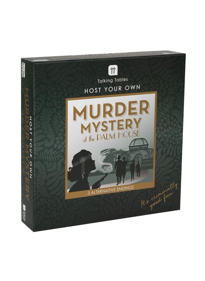 Talking Tables Talking Tables Murder Mystery at The Palm House Game for Adults, 3 Alternative Endings, Murder Mystery Case File, Fun After Dinner Party, New Years Gift Idea, Ages 16+  - Image 1
