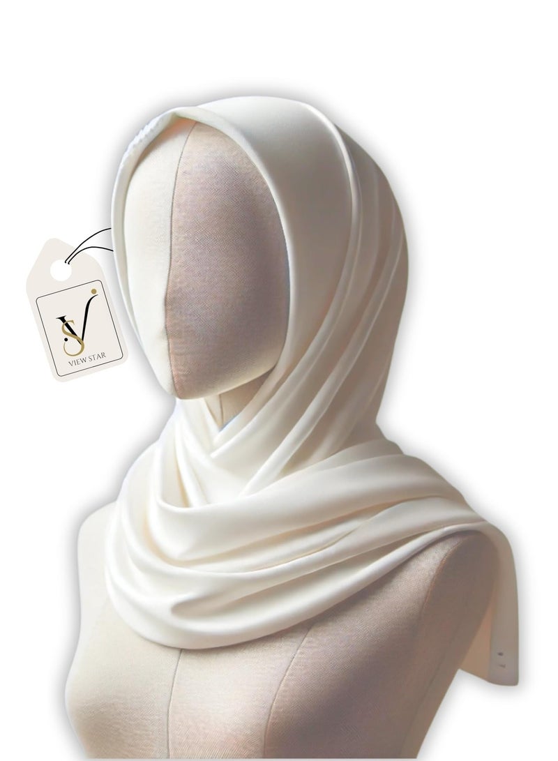 Stretchable Premium Soft Hijab Scarf–Lightweight Breathable & Elegant Headscarf-Fashionable Modest Wear for daily & Special Occasions-Scarf For Umrah fits to all - Image 1
