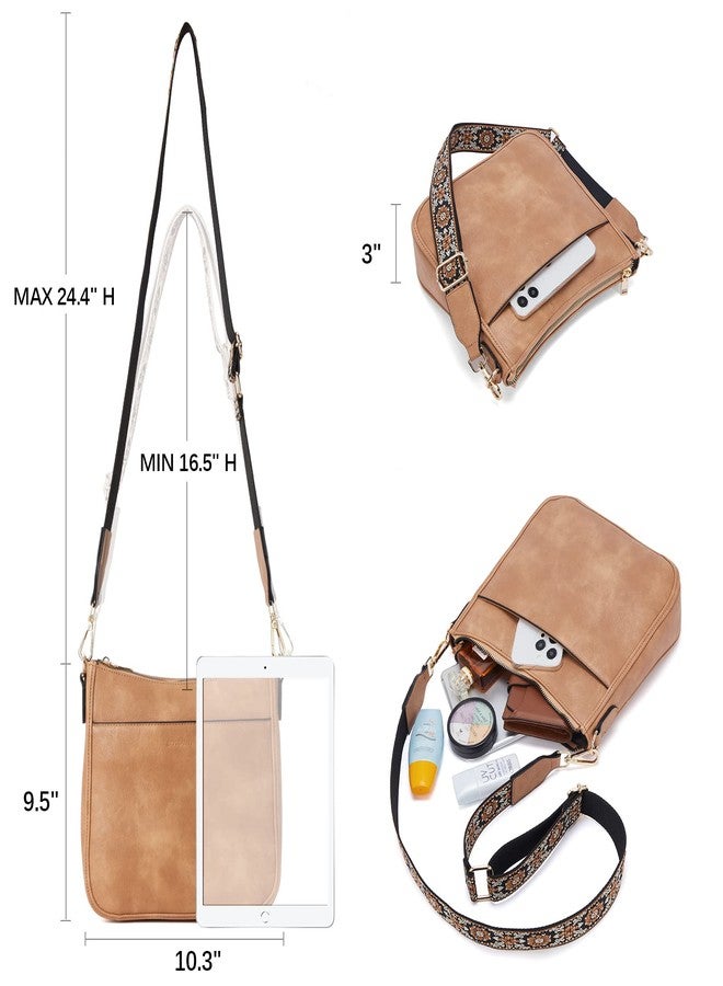 BOSTANTEN Purses For Women Leather Handbags Crossbody Purse Ladies Hobo Shoulder Bag with Adjustable Strap Brown - Image 5