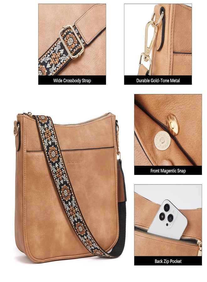BOSTANTEN Purses For Women Leather Handbags Crossbody Purse Ladies Hobo Shoulder Bag with Adjustable Strap Brown - Image 4