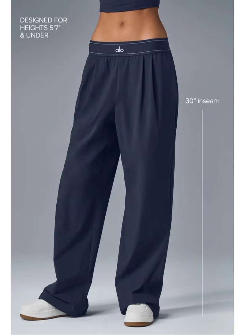 ألو يوغا ALO علامة عالية الخصر اليوغا المرنة - السراويل الرياضية النسائية ذات الساقين العريضة الخفيفة ، مع الأقمشة النفسية ، مناسبة لليوغا والترفيه والارتداء - Image 2