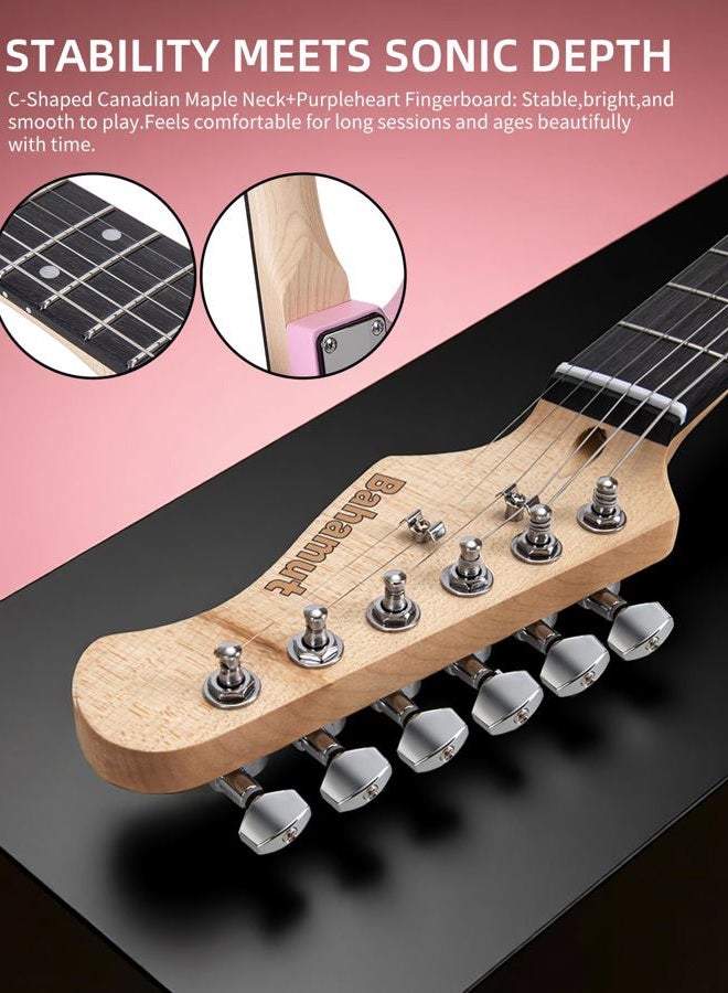 BAHAMUT Classic Stratocaster-Style Electric Guitar with SSS Pickups, Tremolo Bridge, and Comfortable Playability - Image 3