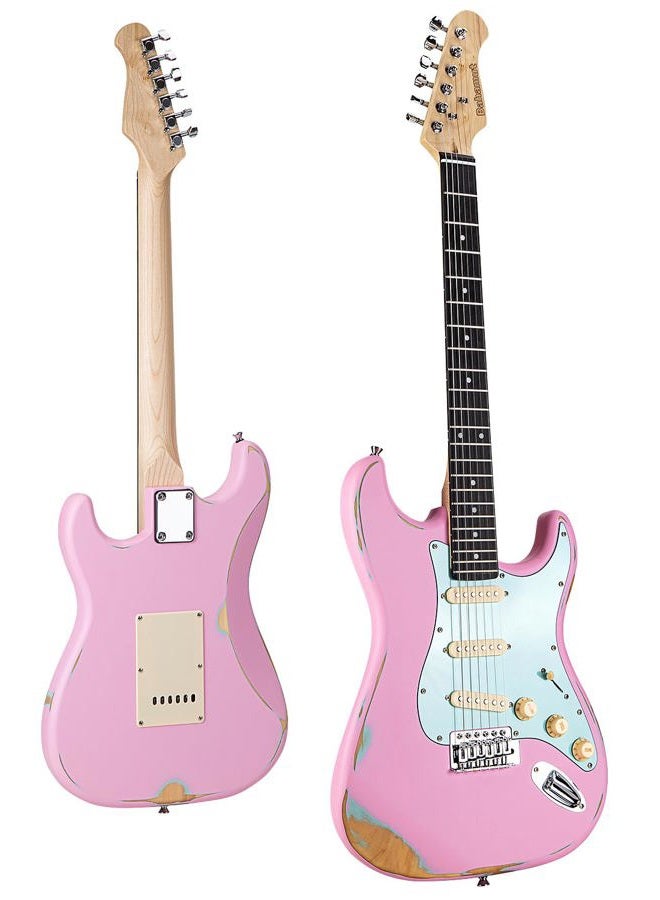BAHAMUT Classic Stratocaster-Style Electric Guitar with SSS Pickups, Tremolo Bridge, and Comfortable Playability - Image 1