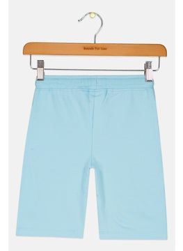Gremlins Kids Girl Graphic Print Shorts, Turquoise  - Image 2