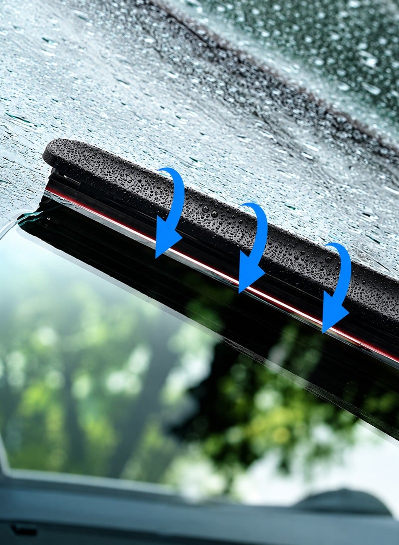HANSA 16 (410mm) Inch Universal Car Windshield Wiper Blade Set for Clear Visibility, Streak-Free Cleaning, Smooth Rain Wiping, Front Windshield Replacement, Natural Rubber Wiper Blades, Metal Frame, All Weather Automotive Windshield Wiper for Cars Erpc WP 10046 - Image 5