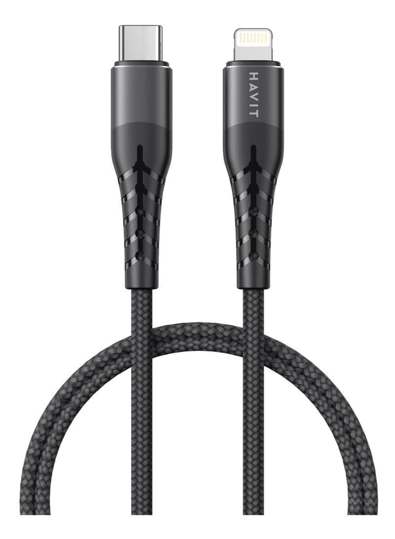 هافيت HV-RH14 PD20W USB C to lightning CABLE black - Image 1