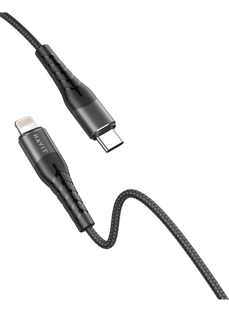 هافيت HV-RH14 PD20W USB C to lightning CABLE black - Image 3