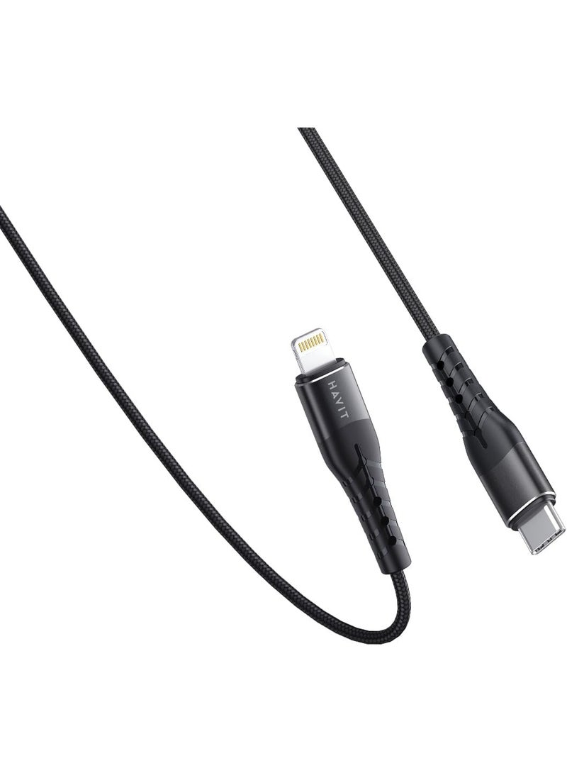 هافيت HV-RH14 PD20W USB C to lightning CABLE black - Image 4