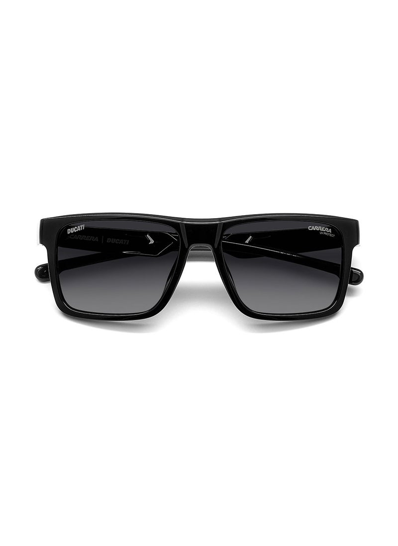 Carrera - Men's UV Protection Rectangular Sunglasses - Carduc 021/S Black 55 - Lens Size: 55 Mm - Image 1