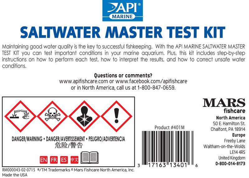 API Saltwater Master Test Kit, 1 Piece - Image 2