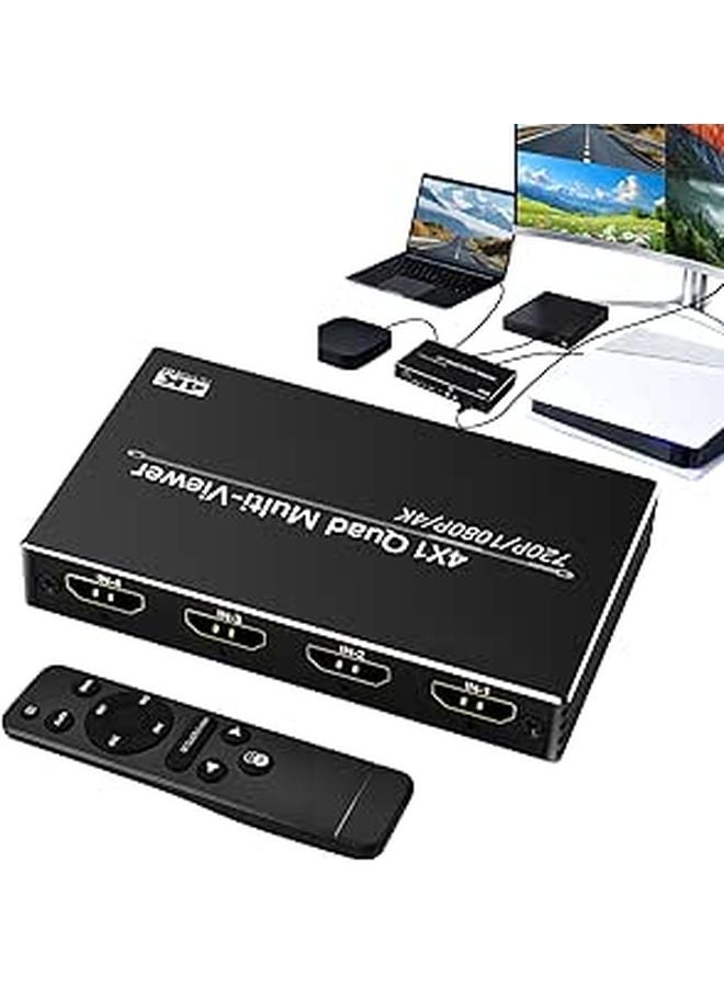 4K مقسم فيديو ومحول 4 مدخلات ومخرج واحد نظام تبديل الشاشة لاستوديو الإنتاج - Image 1
