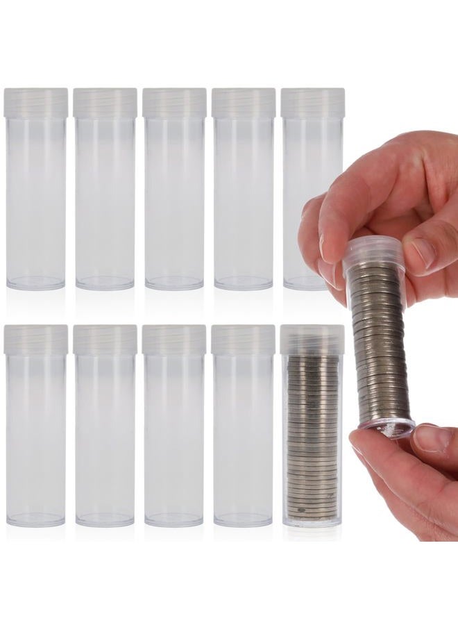 BCW Coin Tubes for US Nickels – 10ct | Durable Plastic Storage with Airtight Lids | Holders for Collectors - Image 1