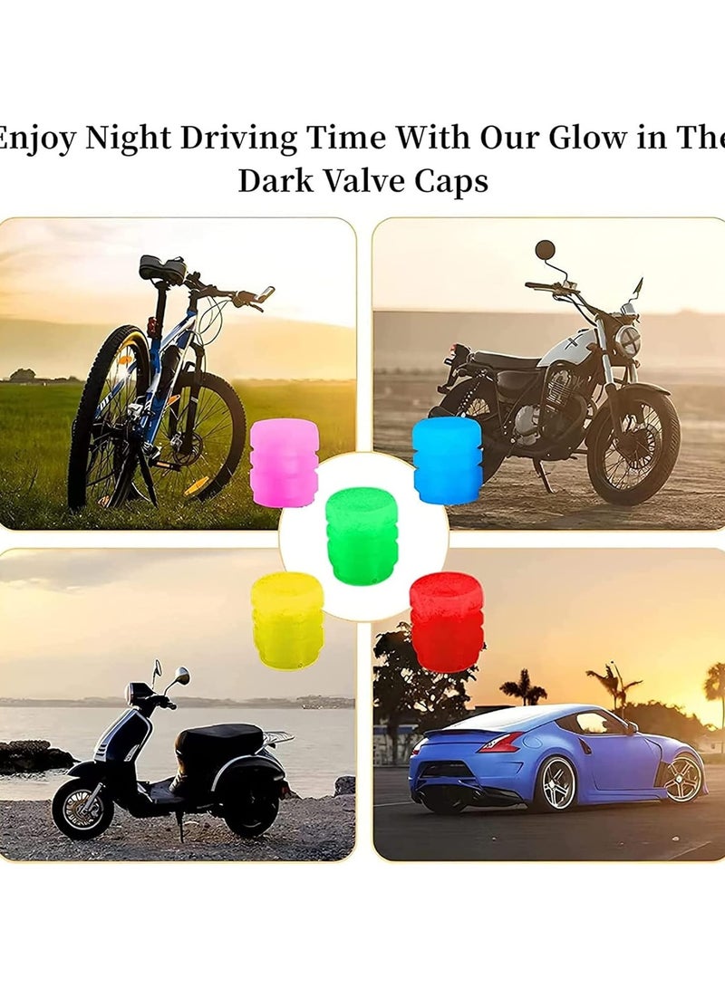 Car Tire Valve LED Lights - Enhance Visibility And Style  Easy Install For Cars Trucks Motorcycles  Universal Fit Valve Stem Caps - Image 4