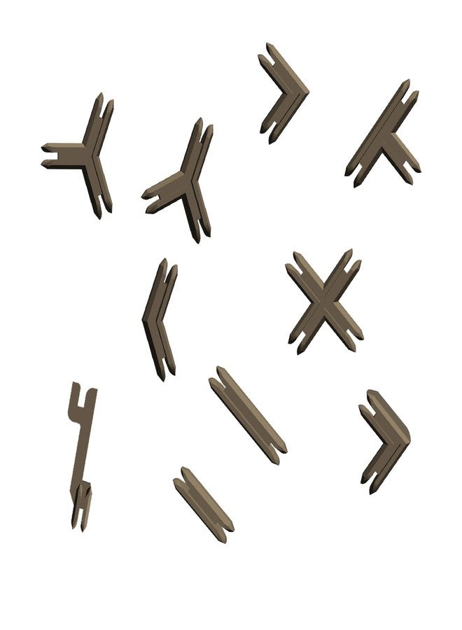 Battle Systems Terrain Plastic Terrain Clips (Brown) - Compatible w/Core Space and SciFi, Fantasy, Modern Terrain - Image 1