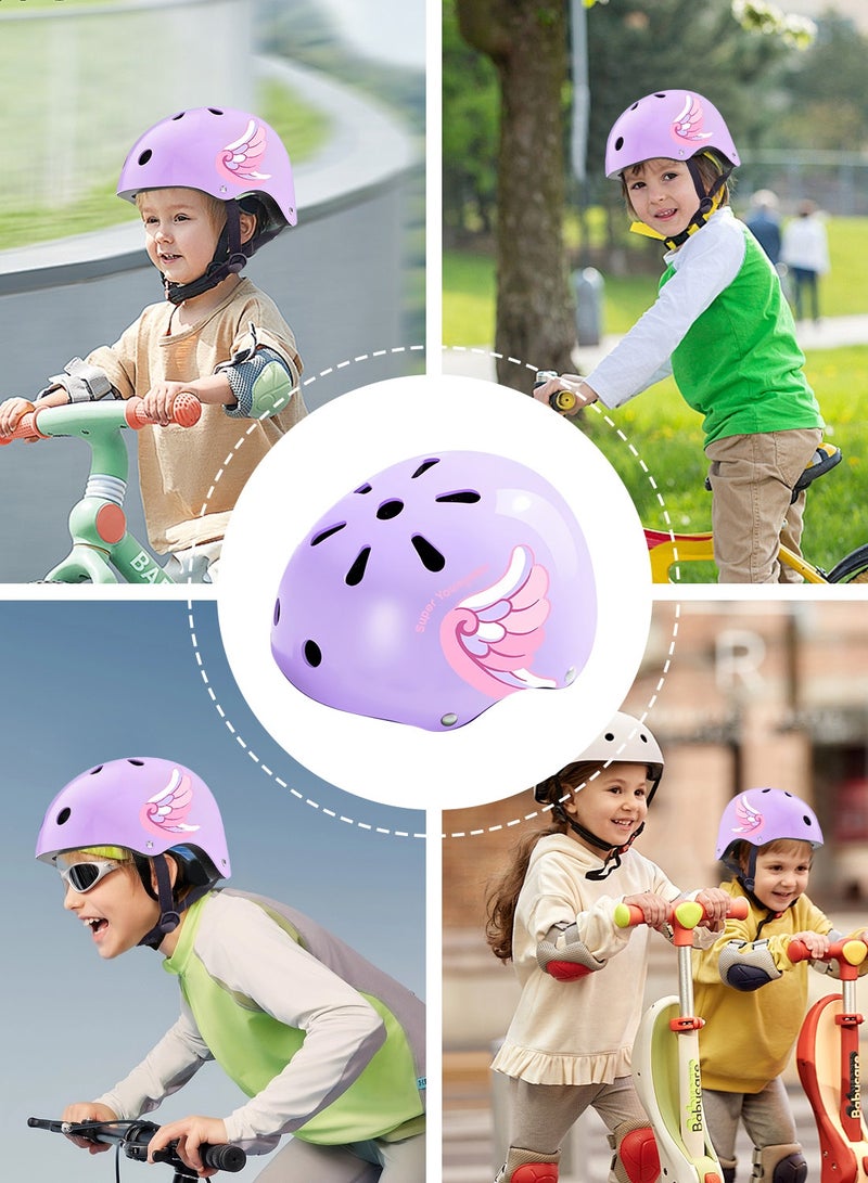 MaBaby خوذة أطفال 7 في 1 مجموعة معدات رياضية واقية قابلة للتعديل، خوذات دراجات أطفال، سكوتر، تزلج على العجلات، مع واقيات للركبة والكوع وحراس المعصم، للأطفال من 3-12 سنة أولاد وبنات - Image 2