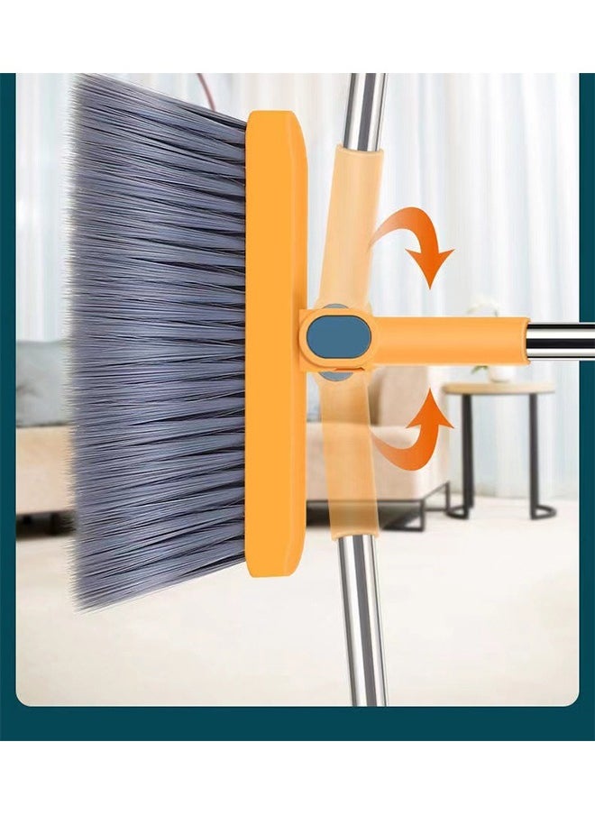 Haidue Masthome Broom and Dustpan Set with  Stainless Steel Handle Upright Lobby Set for Household Kitchen Room Office  - Image 4