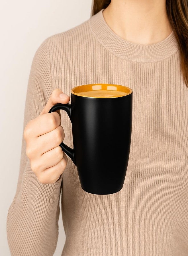 KITTENS Ceramic Coffee Mug Set of 2 (275ml) - Matte Black Finish with Glossy Interior - Microwave & Dishwasher Safe - Food Grade - Ideal for Coffee, Tea, Home, Office & Gifting - Image 4