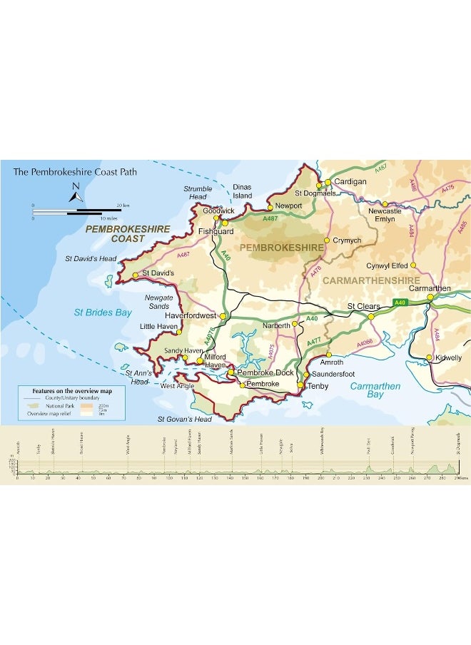 null - Pembrokeshire Coast Path Map Booklet: 1:25,000 OS Route Mapping - Image 1