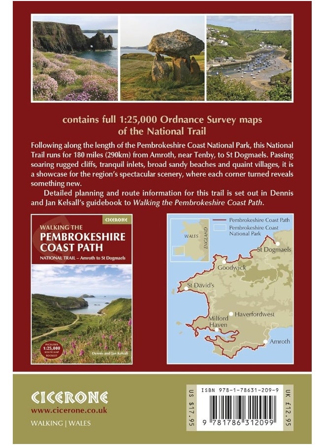 null - Pembrokeshire Coast Path Map Booklet: 1:25,000 OS Route Mapping - Image 1