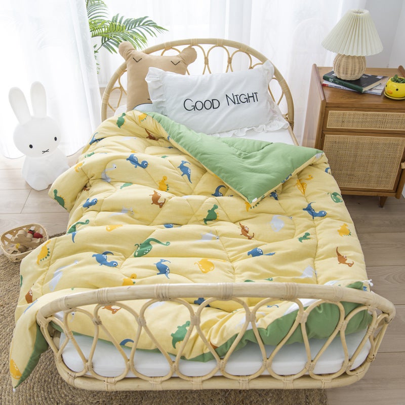 Children'S Quilt Washable Cotton Air-Conditioned Summer Quilt Kindergarten Nap Quilt Winter Quilt Core Student Thin Quilt - Image 3