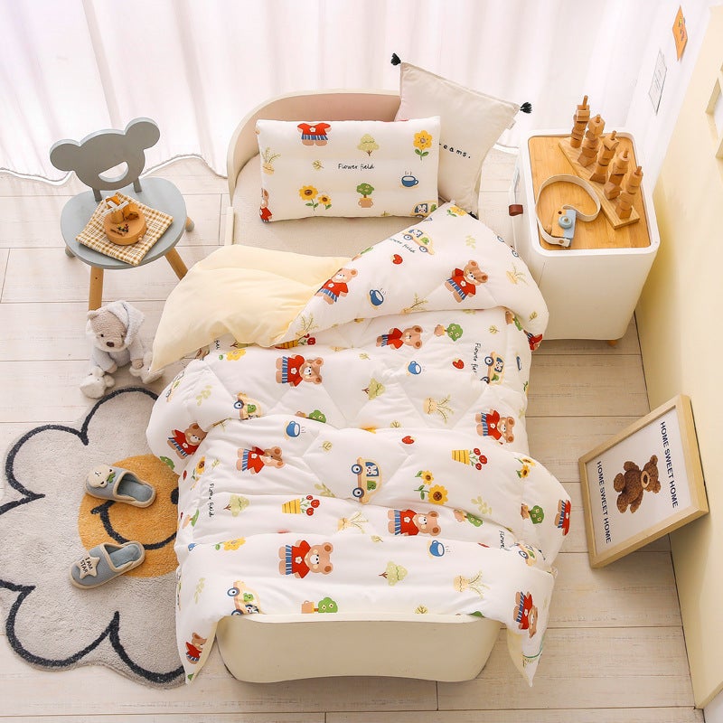 Children'S Quilt Washable Cotton Air-Conditioned Summer Quilt Kindergarten Nap Quilt Winter Quilt Core Student Thin Quilt - Image 1