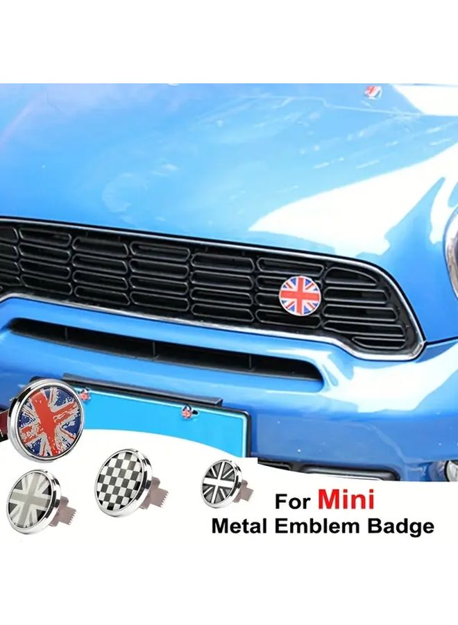 شعار BMW Mini Grille شعار الجرافيتي الأحمر والأزرق تصميم سيارة الأرز ملصق - Image 2