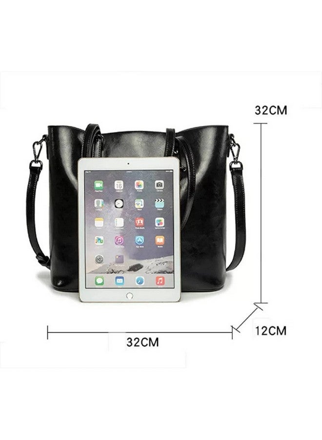 AYSIS AYSIS Hobo Bags for Women Faux Leather Purses and Satchel Handbags Shoulder Bag Large Hobo Purse with Tassel :- Black - Image 2