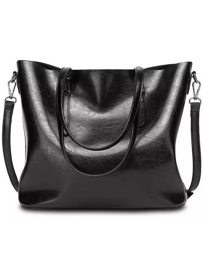 AYSIS AYSIS Hobo Bags for Women Faux Leather Purses and Satchel Handbags Shoulder Bag Large Hobo Purse with Tassel :- Black - Image 1