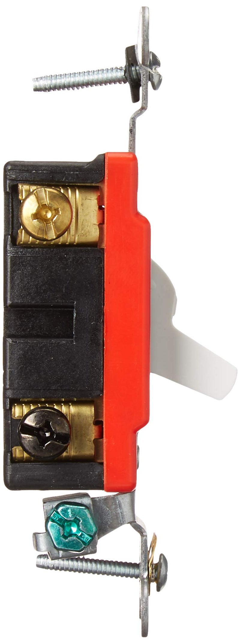 Leviton Toggle Double-Pole AC Quiet Switch, Extra Heavy Duty Grade, 1222-2W, White - Image 5