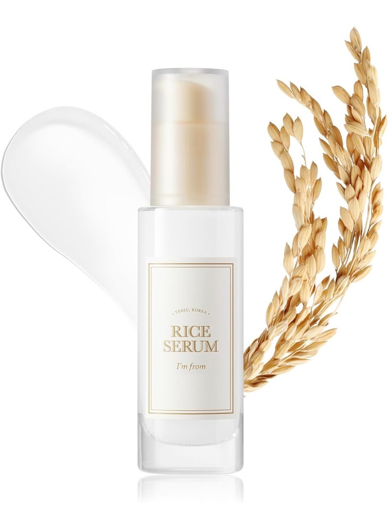 I'M FROM Rice Serum, 73% Korean Fermented Rice Embryo Extract Boosts Collagen, Vitality, Radiant Glowing Skin, Niacinamide, Vitality to Dull Skin, Nourishing, Moisturizing 30ml - Image 1