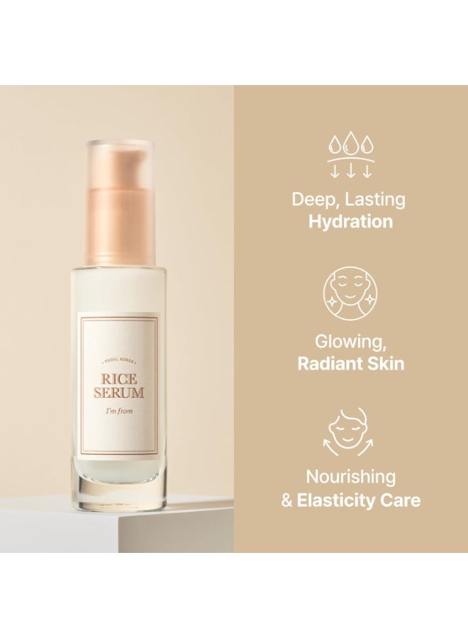 I'M FROM Rice Serum, 73% Korean Fermented Rice Embryo Extract Boosts Collagen, Vitality, Radiant Glowing Skin, Niacinamide, Vitality to Dull Skin, Nourishing, Moisturizing 30ml - Image 2