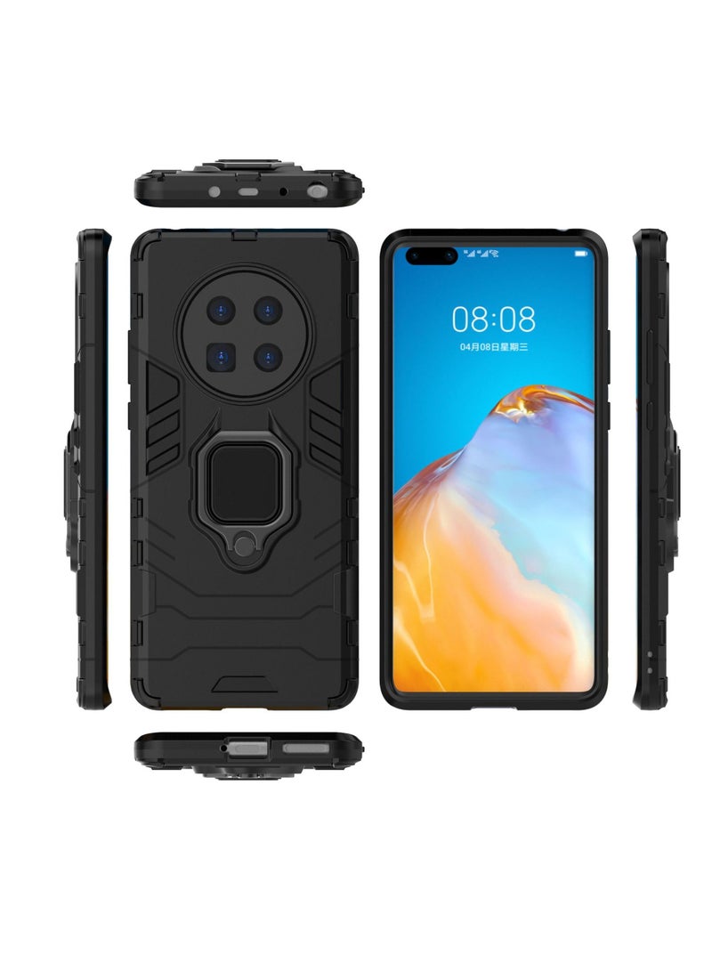 Black Protective Cover With Ring Bracket For Huawei - Image 2