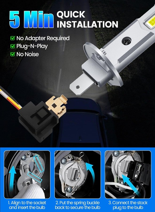 RCJ H1 Fog Bulbs, H1 Driving Light Bulbs with Fan, Off-Road Use or Fog Light, Pack of 2 - Image 3