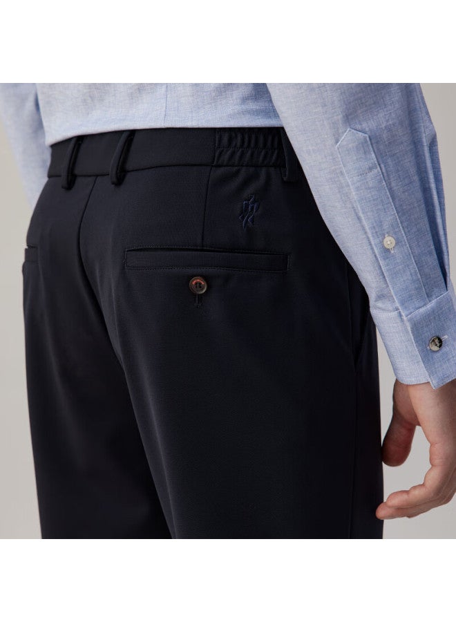Ouding [cool Fiber] First-class Cabin Beibinglan High-elasticity Casual Dress Pants For Men, Summer Cool Long Trousers, Beibinglan, Size 32 - Image 2