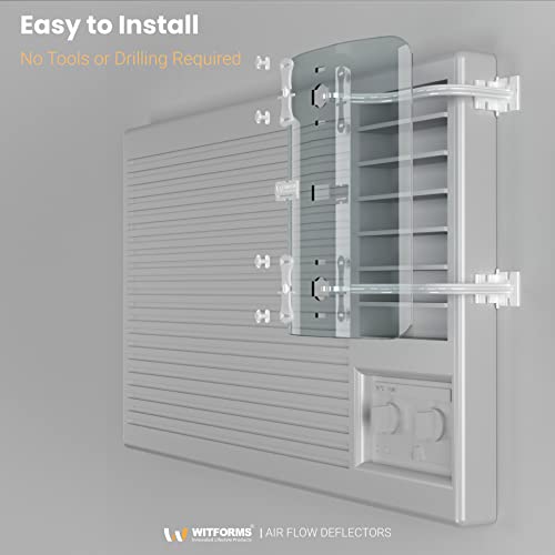 WITFORMS/WINDOW - Adjustable AC air deflector suitable for window air conditioners (side air outlet). Enhance cooling and heating circulation - Image 5