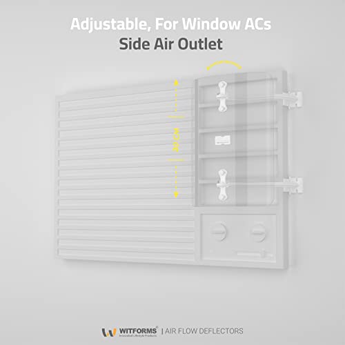 WITFORMS/WINDOW - Adjustable AC air deflector suitable for window air conditioners (side air outlet). Enhance cooling and heating circulation - Image 4