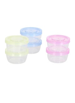 Containers with lids in different colors - multi-colored