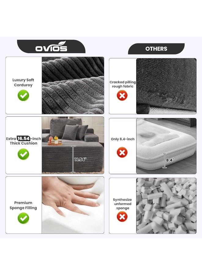 Zayn comforts Cozy Chaise Lounge Chair Premium velvet Upholstered Sofa Bed with Armrests & 2 Plush Pillows, Oversized Fluffy Comfort 170cm x 122cm (Dark Grey) - Image 5