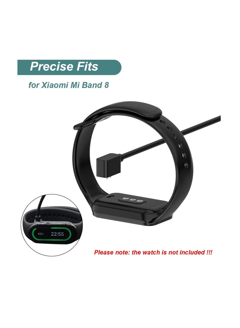 1Pack Charger Compatible with Redmi Watch 5/4/Xiaomi Smart Band 9/9 pro/8/8 Pro/Active, Magnetic USB Charging Cable 3.3ft/1m, Replacement Charging Cable Cradle Accessories fit XiaoMi Band 9, Black - Image 1
