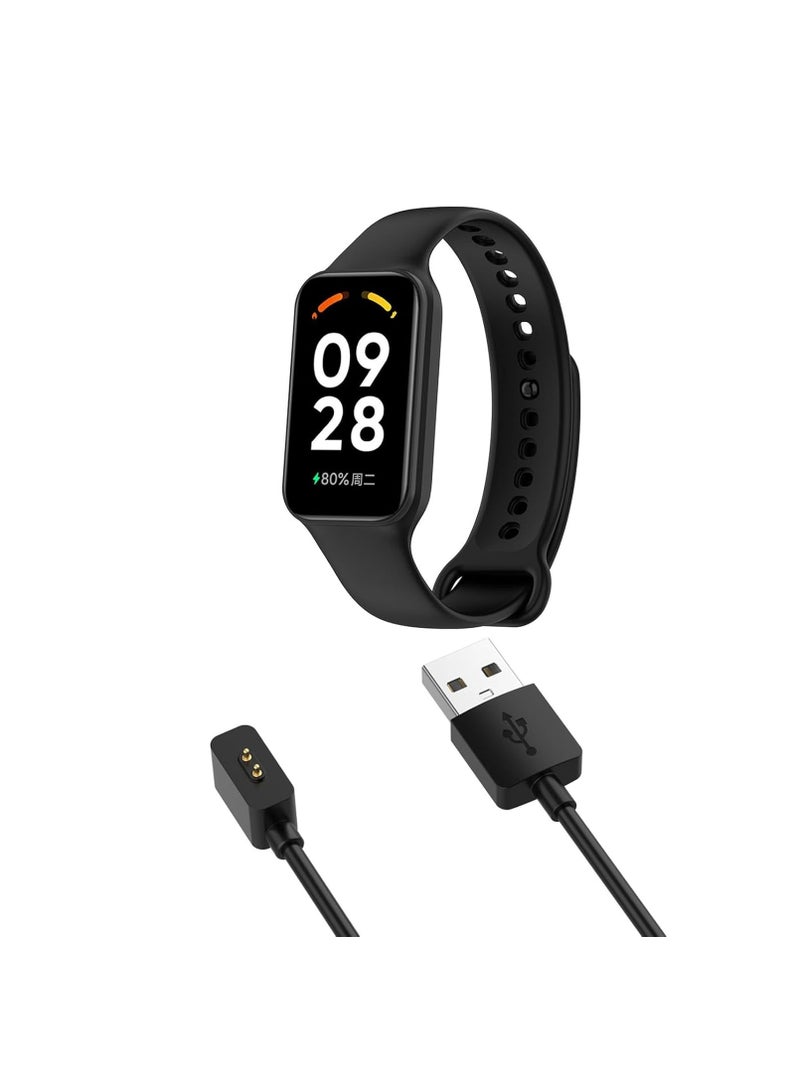 1Pack Charger Compatible with Redmi Watch 5/4/Xiaomi Smart Band 9/9 pro/8/8 Pro/Active, Magnetic USB Charging Cable 3.3ft/1m, Replacement Charging Cable Cradle Accessories fit XiaoMi Band 9, Black - Image 5