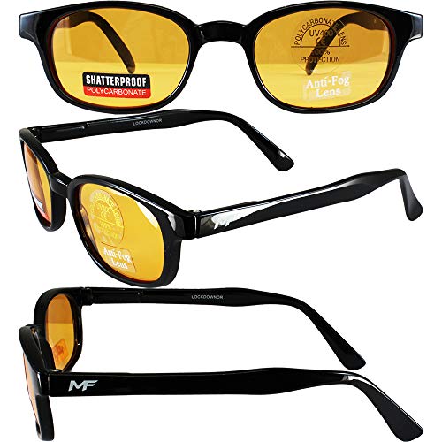 MF Lockdown Sunglasses (Black Frame/Orange Lens) - Image 4
